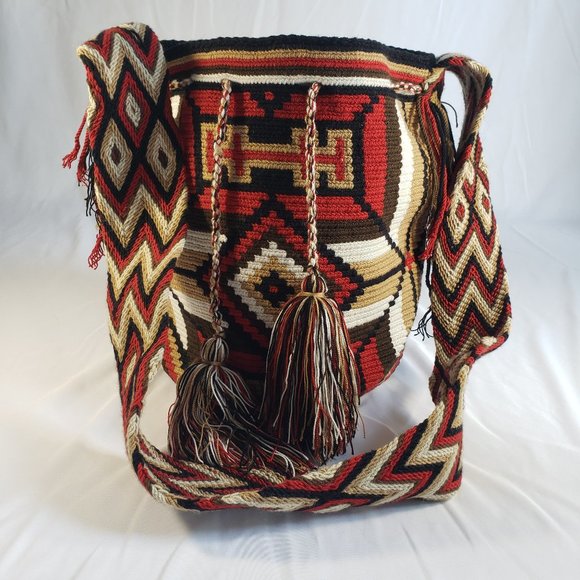 Handbags - Handmade Bag Authentic Colombian Mochila Wayuu Multicolor Unique Roomy NWOT!